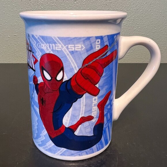 TWO (2) Marvel Comics Universe Ultimate Spider-Man Ceramic  Mugs 2013 Superhero - Picture 5 of 8